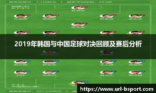 2019年韩国与中国足球对决回顾及赛后分析